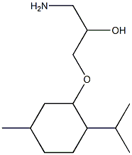 1-amino-3-{[5-methyl-2-(propan-2-yl)cyclohexyl]oxy}propan-2-ol 구조식 이미지