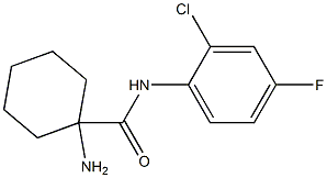 1-amino-N-(2-chloro-4-fluorophenyl)cyclohexane-1-carboxamide Structure