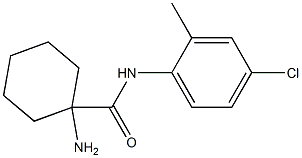 1-amino-N-(4-chloro-2-methylphenyl)cyclohexanecarboxamide Structure