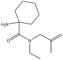 1-amino-N-ethyl-N-(2-methylprop-2-enyl)cyclohexanecarboxamide 구조식 이미지