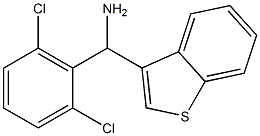 1-benzothiophen-3-yl(2,6-dichlorophenyl)methanamine 구조식 이미지