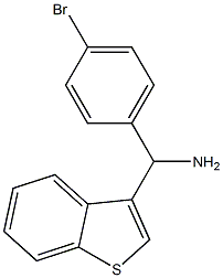1-benzothiophen-3-yl(4-bromophenyl)methanamine 구조식 이미지