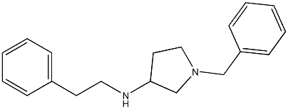 1-benzyl-N-(2-phenylethyl)pyrrolidin-3-amine 구조식 이미지