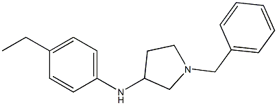 1-benzyl-N-(4-ethylphenyl)pyrrolidin-3-amine Structure