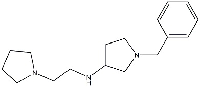 1-benzyl-N-[2-(pyrrolidin-1-yl)ethyl]pyrrolidin-3-amine Structure