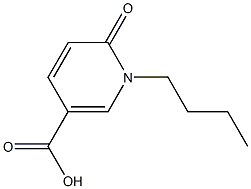 1-butyl-6-oxo-1,6-dihydropyridine-3-carboxylic acid 구조식 이미지