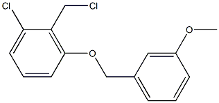 1-chloro-2-(chloromethyl)-3-[(3-methoxyphenyl)methoxy]benzene Structure