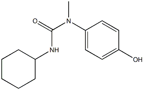 1-cyclohexyl-3-(4-hydroxyphenyl)-3-methylurea 구조식 이미지