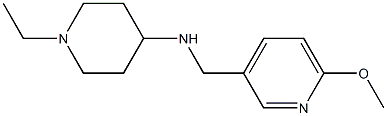 1-ethyl-N-[(6-methoxypyridin-3-yl)methyl]piperidin-4-amine 구조식 이미지