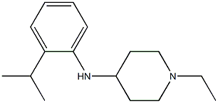 1-ethyl-N-[2-(propan-2-yl)phenyl]piperidin-4-amine 구조식 이미지