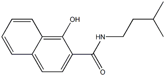 1-hydroxy-N-(3-methylbutyl)naphthalene-2-carboxamide Structure