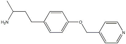 1-methyl-3-[4-(pyridin-4-ylmethoxy)phenyl]propylamine 구조식 이미지