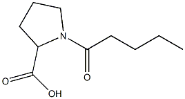 1-pentanoylpyrrolidine-2-carboxylic acid 구조식 이미지