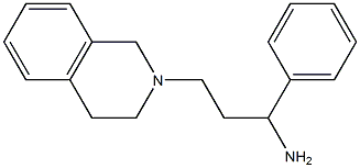 1-phenyl-3-(1,2,3,4-tetrahydroisoquinolin-2-yl)propan-1-amine 구조식 이미지