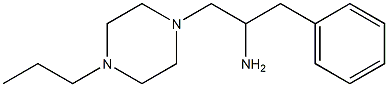 1-phenyl-3-(4-propylpiperazin-1-yl)propan-2-amine 구조식 이미지