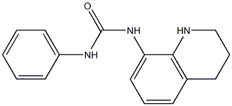 1-phenyl-3-1,2,3,4-tetrahydroquinolin-8-ylurea 구조식 이미지
