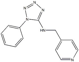 1-phenyl-N-(pyridin-4-ylmethyl)-1H-1,2,3,4-tetrazol-5-amine Structure