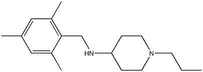 1-propyl-N-[(2,4,6-trimethylphenyl)methyl]piperidin-4-amine Structure