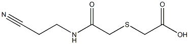 2-({[(2-cyanoethyl)carbamoyl]methyl}sulfanyl)acetic acid 구조식 이미지