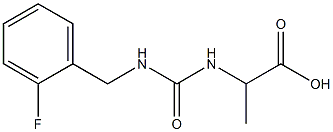 2-({[(2-fluorophenyl)methyl]carbamoyl}amino)propanoic acid 구조식 이미지