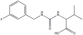 2-({[(3-fluorobenzyl)amino]carbonyl}amino)-3-methylbutanoic acid Structure