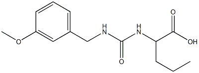 2-({[(3-methoxyphenyl)methyl]carbamoyl}amino)pentanoic acid Structure