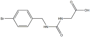 2-({[(4-bromophenyl)methyl]carbamoyl}amino)acetic acid 구조식 이미지