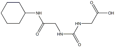 2-({[(cyclohexylcarbamoyl)methyl]carbamoyl}amino)acetic acid Structure