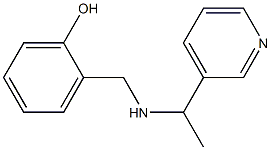 2-({[1-(pyridin-3-yl)ethyl]amino}methyl)phenol Structure