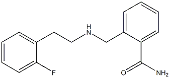 2-({[2-(2-fluorophenyl)ethyl]amino}methyl)benzamide Structure