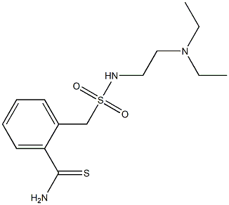 2-({[2-(diethylamino)ethyl]sulfamoyl}methyl)benzene-1-carbothioamide 구조식 이미지