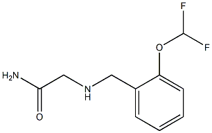 2-({[2-(difluoromethoxy)phenyl]methyl}amino)acetamide 구조식 이미지