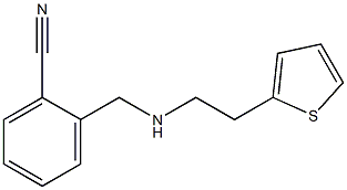 2-({[2-(thiophen-2-yl)ethyl]amino}methyl)benzonitrile 구조식 이미지