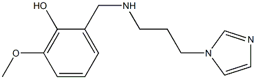 2-({[3-(1H-imidazol-1-yl)propyl]amino}methyl)-6-methoxyphenol 구조식 이미지