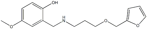 2-({[3-(furan-2-ylmethoxy)propyl]amino}methyl)-4-methoxyphenol Structure