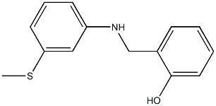 2-({[3-(methylsulfanyl)phenyl]amino}methyl)phenol Structure