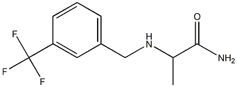 2-({[3-(trifluoromethyl)phenyl]methyl}amino)propanamide Structure