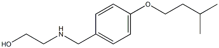 2-({[4-(3-methylbutoxy)phenyl]methyl}amino)ethan-1-ol Structure