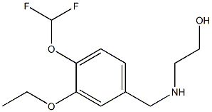 2-({[4-(difluoromethoxy)-3-ethoxyphenyl]methyl}amino)ethan-1-ol Structure