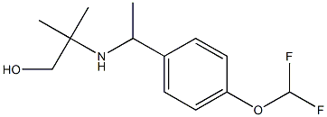 2-({1-[4-(difluoromethoxy)phenyl]ethyl}amino)-2-methylpropan-1-ol 구조식 이미지