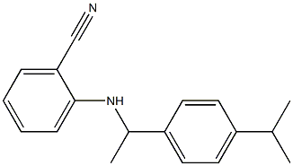 2-({1-[4-(propan-2-yl)phenyl]ethyl}amino)benzonitrile Structure