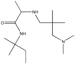 2-({2-[(dimethylamino)methyl]-2-methylpropyl}amino)-N-(2-methylbutan-2-yl)propanamide Structure