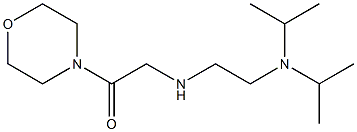 2-({2-[bis(propan-2-yl)amino]ethyl}amino)-1-(morpholin-4-yl)ethan-1-one 구조식 이미지