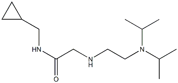 2-({2-[bis(propan-2-yl)amino]ethyl}amino)-N-(cyclopropylmethyl)acetamide Structure