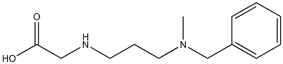 2-({3-[benzyl(methyl)amino]propyl}amino)acetic acid 구조식 이미지