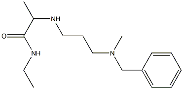 2-({3-[benzyl(methyl)amino]propyl}amino)-N-ethylpropanamide 구조식 이미지