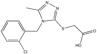 2-({4-[(2-chlorophenyl)methyl]-5-methyl-4H-1,2,4-triazol-3-yl}sulfanyl)acetic acid 구조식 이미지