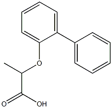 2-(1,1'-biphenyl-2-yloxy)propanoic acid 구조식 이미지