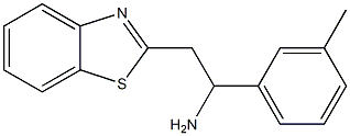 2-(1,3-benzothiazol-2-yl)-1-(3-methylphenyl)ethan-1-amine Structure