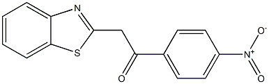 2-(1,3-benzothiazol-2-yl)-1-(4-nitrophenyl)ethan-1-one 구조식 이미지